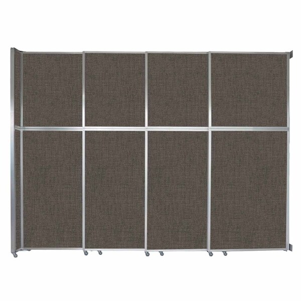 Operable Wall Sliding Room Divider 12'8" x 10'3/4" Mocha Fabric